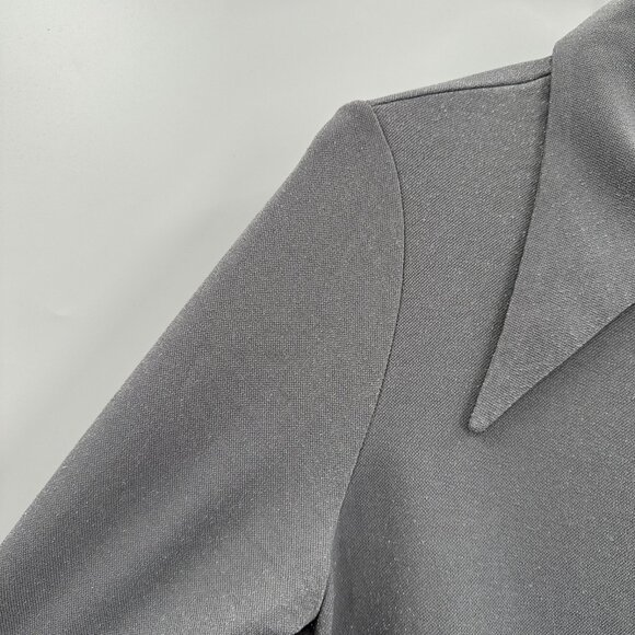 Sleeper Lurex Lounge Suit with Pants in Silver Metallic sz S Small Matching Set - Picture 5 of 16